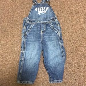 18 month OshKosh denim overalls